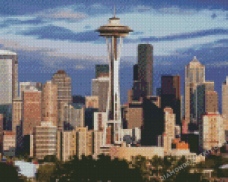 Washington Tower Space Needle Diamond Painting