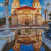 Hearst Castle Reflection Diamond Painting