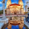 Hearst Castle Reflection Diamond Painting