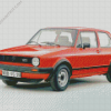 Red MK Golf Diamond Painting