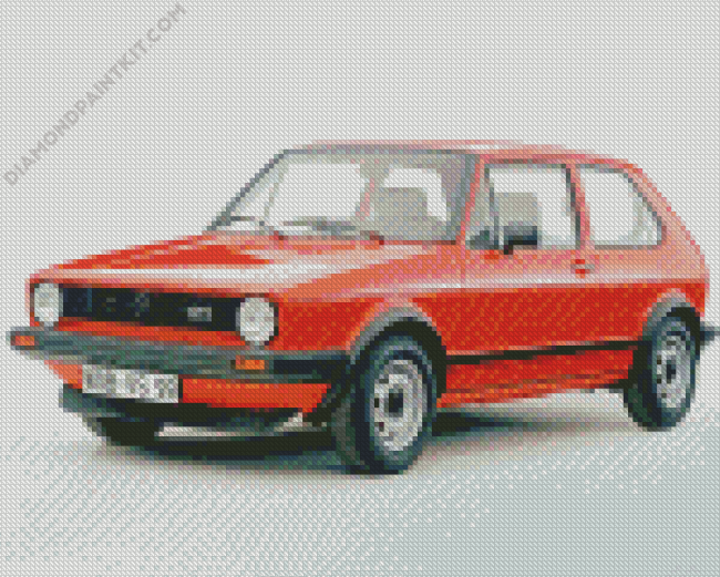 Red MK Golf Diamond Painting