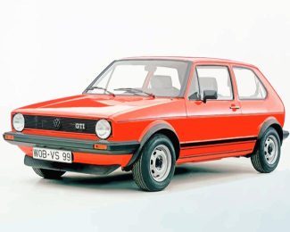 Red MK Golf Diamond Painting