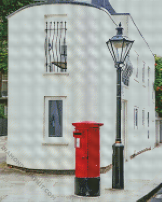 Red Post Box Diamond Painting