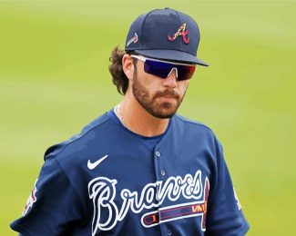 Dansby Swanson Baseballer Diamond Painting