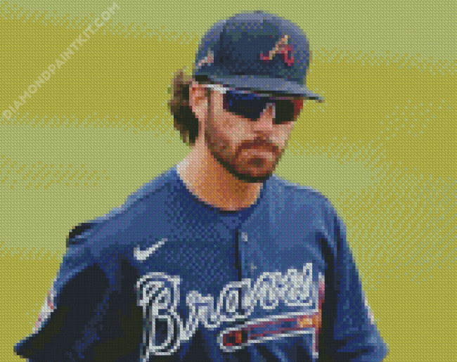 Dansby Swanson Baseballer Diamond Painting