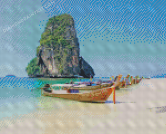 Karabi Phra Nang Beach diamond painting