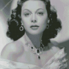 Black And White Hedy Lamarr Diamond Painting