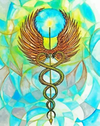 Aesthetic Caduceus Diamond Painting