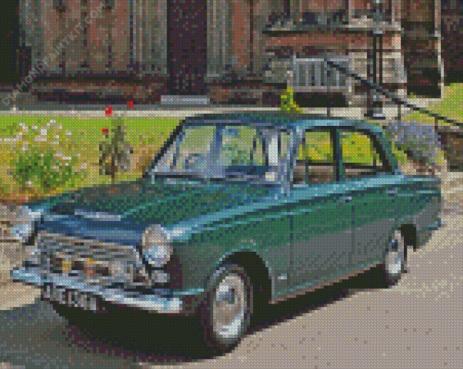 Green Ford Cortina Diamond Painting