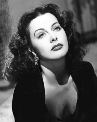 Monochrome Hedy Lamarr Diamond Painting