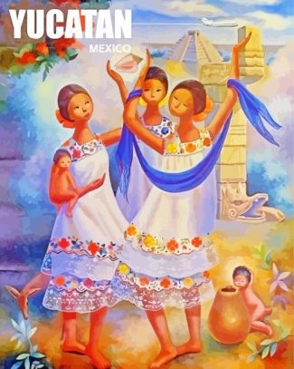 Yucatan Poster Diamond Painting