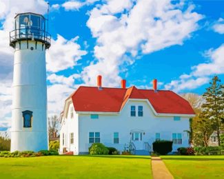 Chatham Lighthouse Massachusetts Diamond Painting