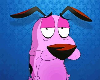 Cool Courage The Cowardly Dog Diamond Painting