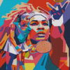 Serena Williams Pop Art Diamond Painting