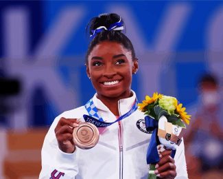 Simone Biles Diamond Painting