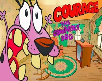 Courage The Cowardly Dog Animation Diamond Painting