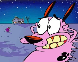 Courage The Cowardly Dog Diamond Painting