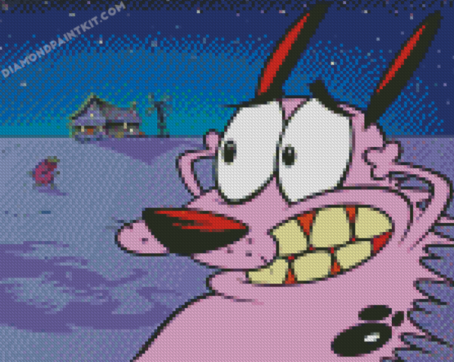 Courage The Cowardly Dog Diamond Painting