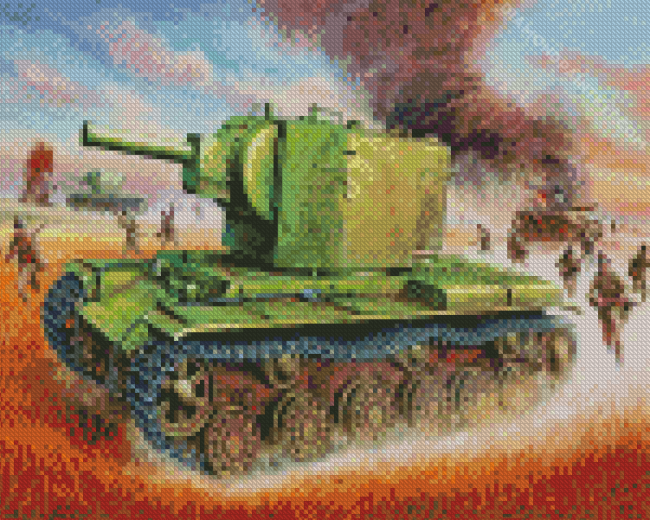 K2 Tank Diamond Painting