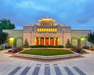 Cardston Temple Diamond Painting