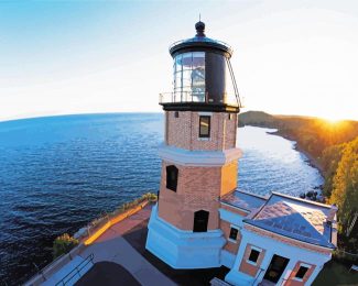 Close Up Split Rock Lighthouse Diamond Painting