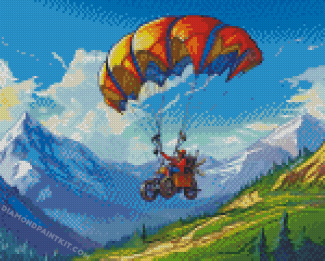 Aesthetic Powered Parachute Diamond Painting