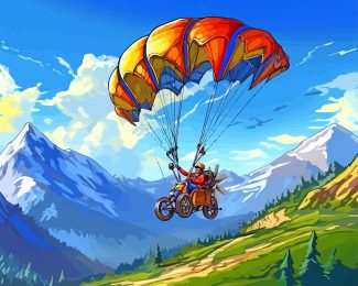 Aesthetic Powered Parachute Diamond Painting