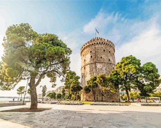 White Tower Building Diamond Painting