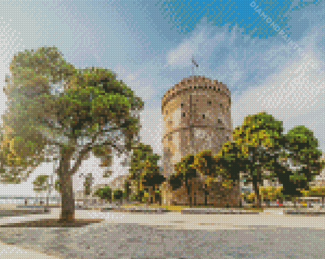 White Tower Building Diamond Painting