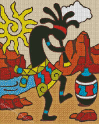 Aesthetic Kokopelli Art Diamond Painting