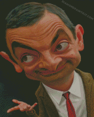 Funny Face Mr Bean Diamond Painting