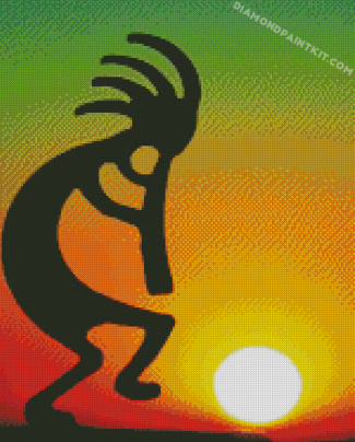 Kokopelli Silhouette Diamond Painting