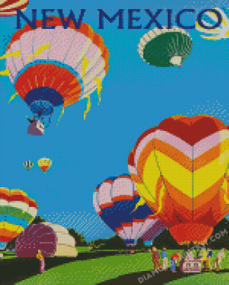 Albuquerque Balloons Art Diamond Painting