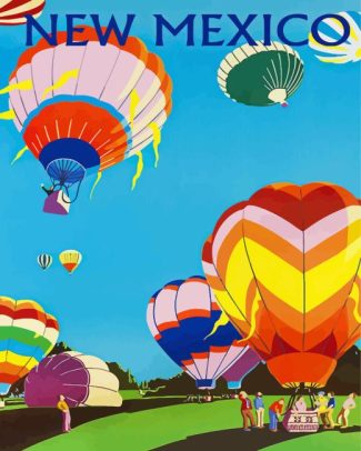 Albuquerque Balloons Art Diamond Painting