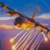 C 130 Hercules Angel Flight Art Diamond Painting