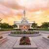 Draper Temple Sunset Diamond Painting