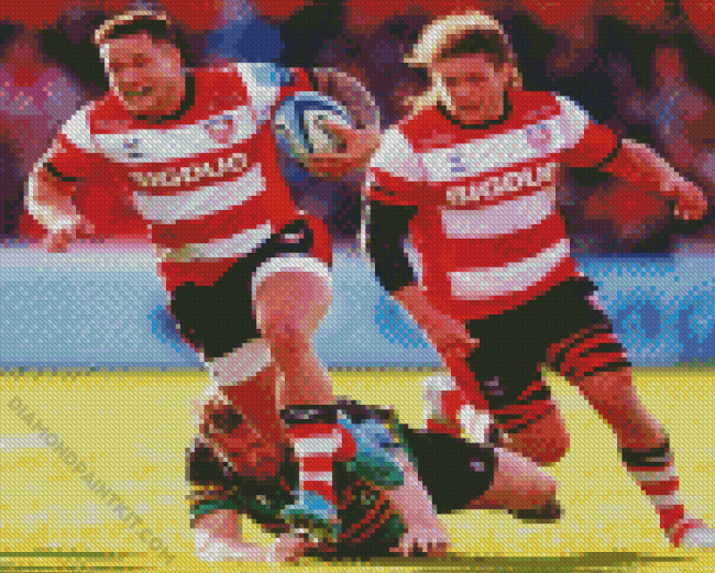 Gloucester Rugby Players Diamond Painting