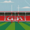 Gloucester Rugby Art Diamond Painting