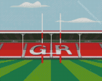 Gloucester Rugby Art Diamond Painting