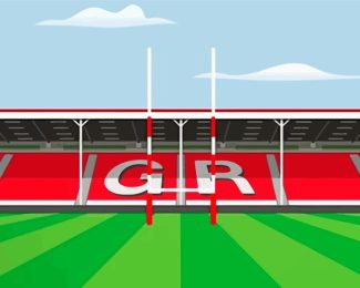 Gloucester Rugby Art Diamond Painting