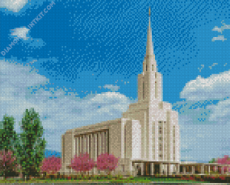 Oquirrh Temple Utah Diamond Painting