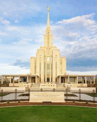 Oquirrh Temple Diamond Painting