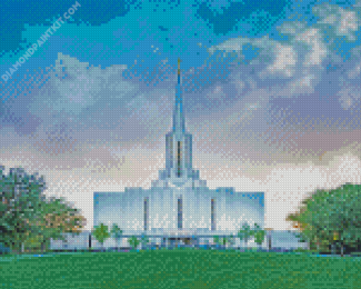 Jordan River Utah Temple Diamond Painting