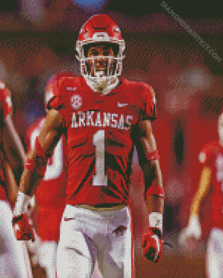 Arkansas Razorbacks Footballer Diamond Painting