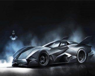 Batmobile Batman Car Diamond Painting