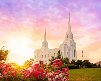 Brigham City Temple Utah Diamond Painting