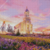 Cedar City Online Temple Sunset Diamond Painting