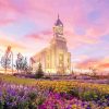 Cedar City Online Temple Sunset Diamond Painting