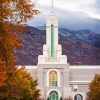 Fall In Mount Timpanogos Temple Diamond Painting