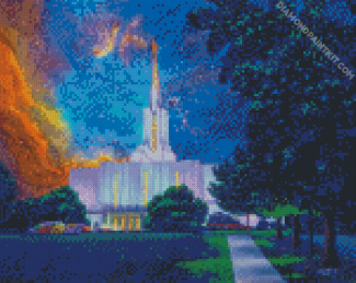 Jordan River Temple Utah Diamond Painting